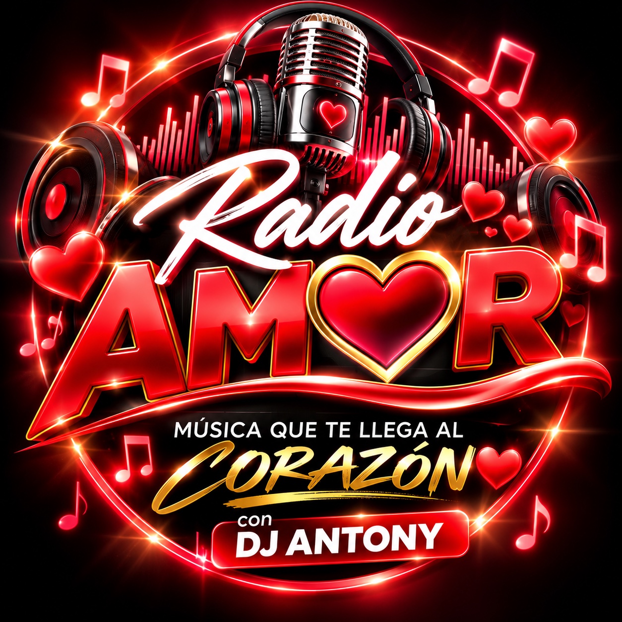 Logo oficial Radio Amor con DJ Antony